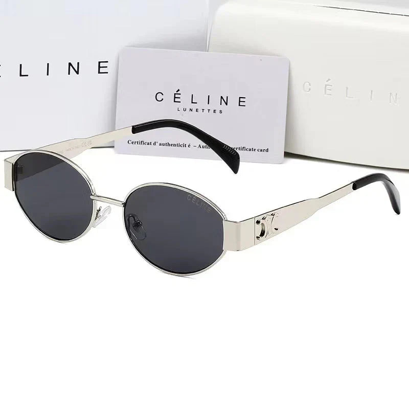Oval-frametone METAL SUNGLASSESs-sss