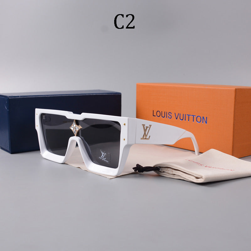 Luxury Large Frame Fashion Sunglasses—82978s-sss