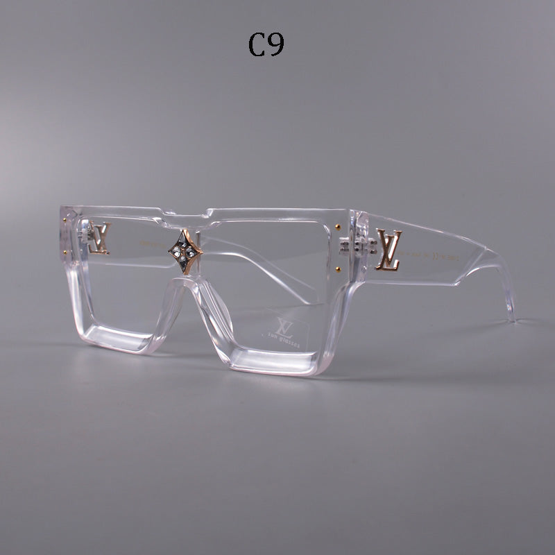 Luxury Large Frame Fashion Sunglasses—82978s-sss