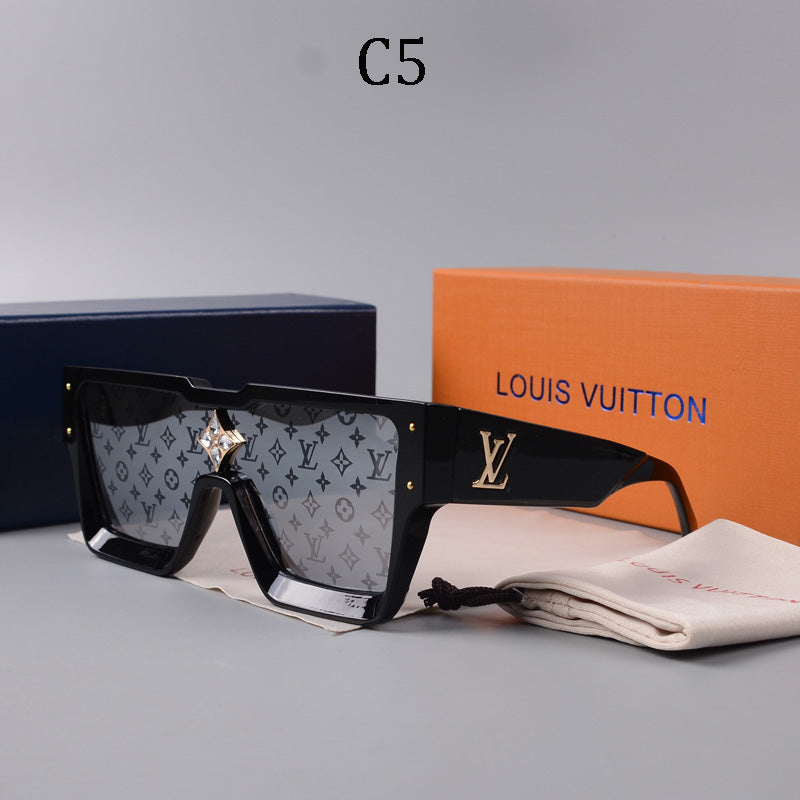 Luxury Large Frame Fashion Sunglasses—82978s-sss