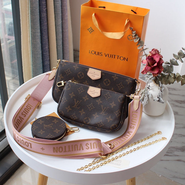 LV Multi Pochette Accessoires Monogram Canvas Cowhide GHW