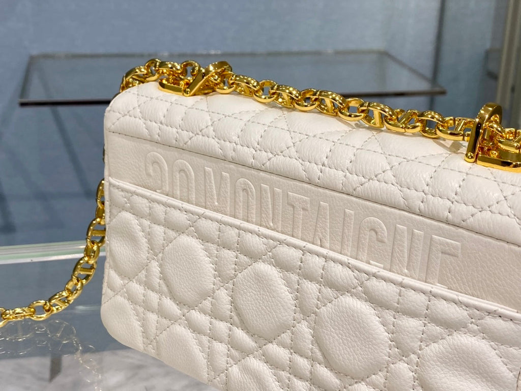 SMALL CARO BAG 20 WHITE CALFSKIN
