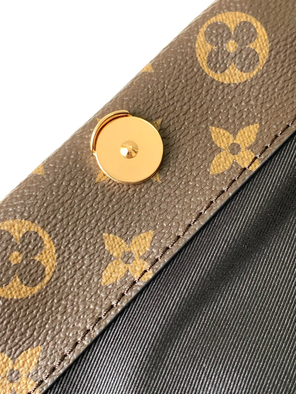 LV Cluny Mini Bag Brown Monogram Canvas Beige Cowhide 268762