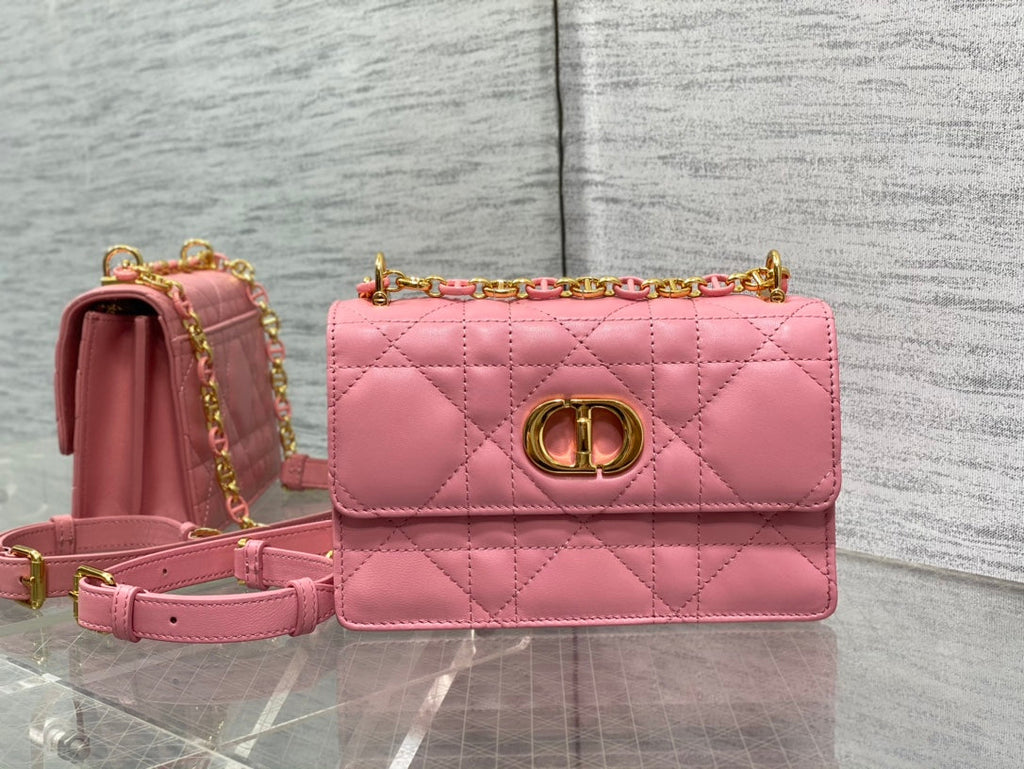 miss caro mini 18 pink calfskin