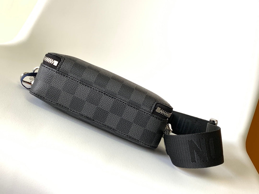 LV Alpha Wearable Wallet Black Damier Graphite 268784