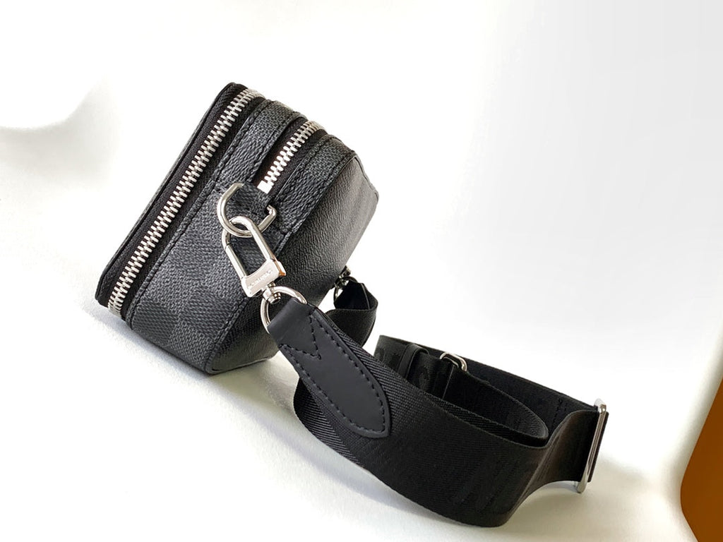 LV Alpha Wearable Wallet Black Damier Graphite 268784