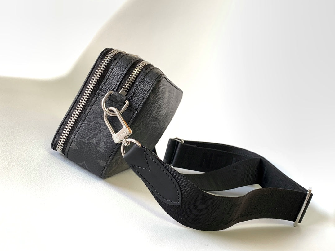 LV Alpha Wearable Wallet Black Monogram Canvas 268782