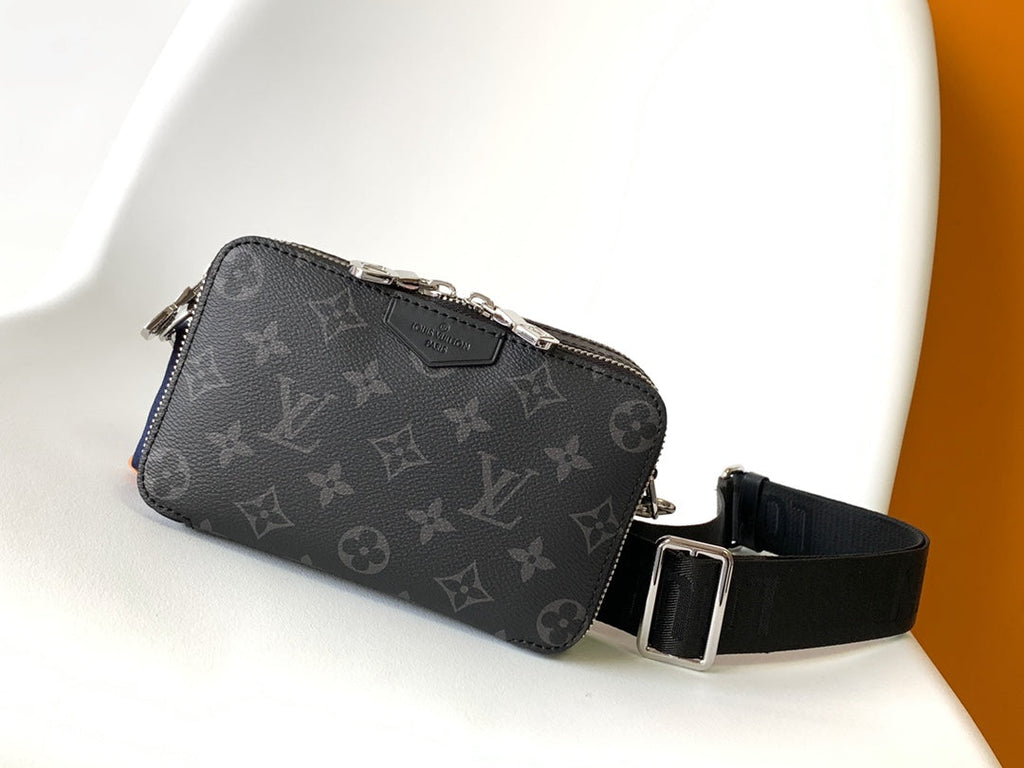 LV Alpha Wearable Wallet Black Monogram Canvas 268782