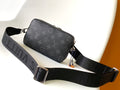LV Alpha Wearable Wallet Black Monogram Canvas 268782
