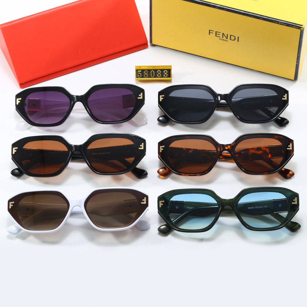 Hexagonal Cat Eye Sunglasses 58033s-sss