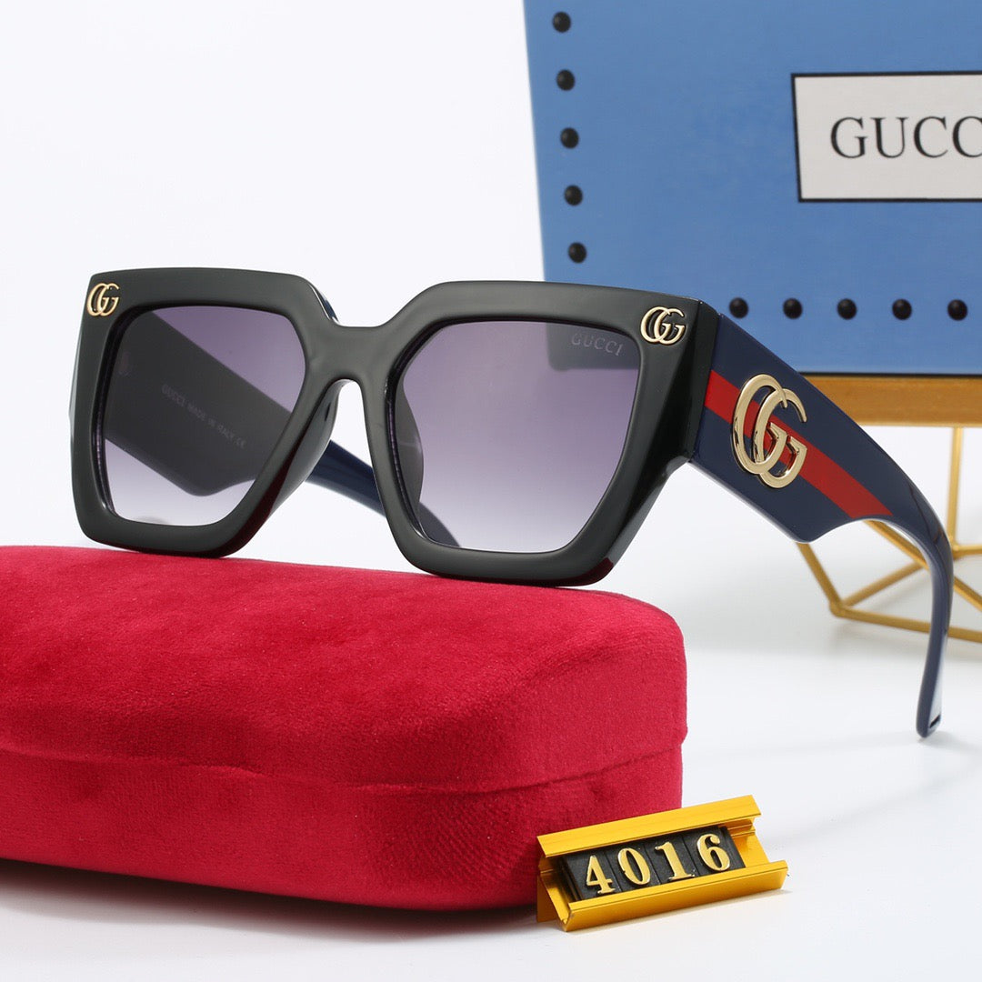 Fashionable wide temple sunglasses 4016s-sss