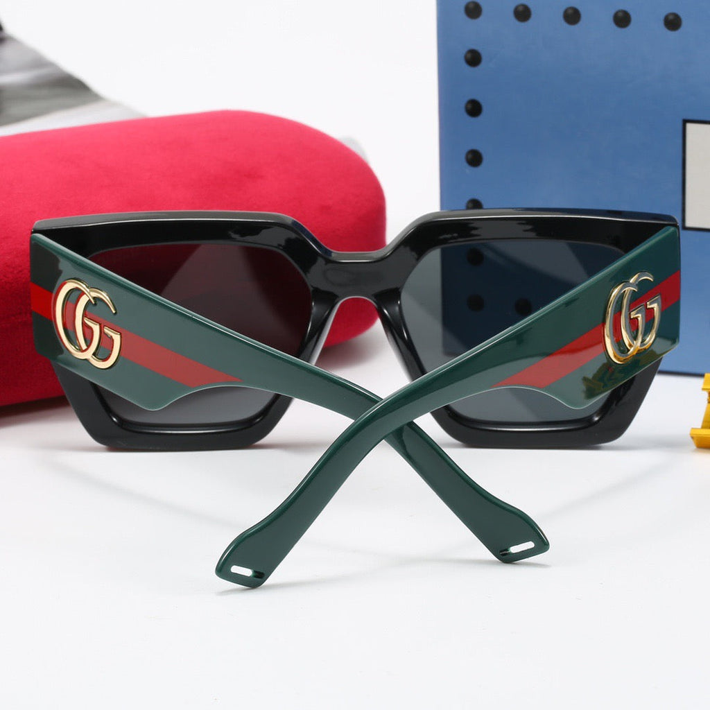 Fashionable wide temple sunglasses 4016s-sss