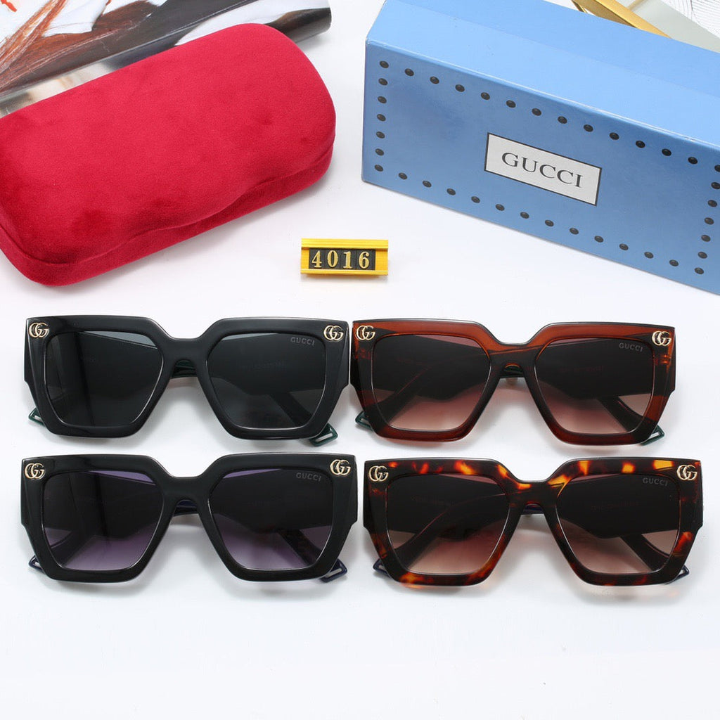 Fashionable wide temple sunglasses 4016s-sss