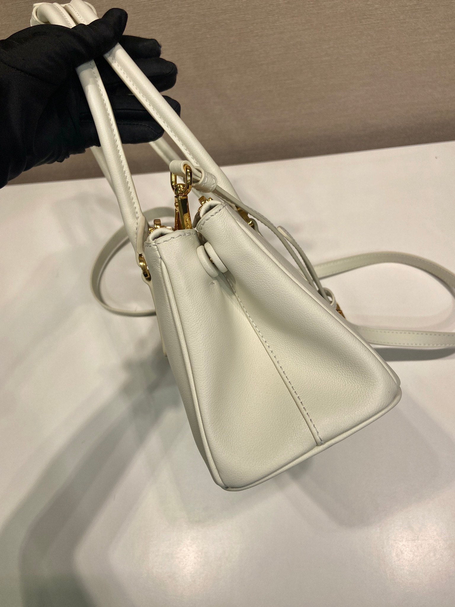 PRA New killer bag white calfskin 340497