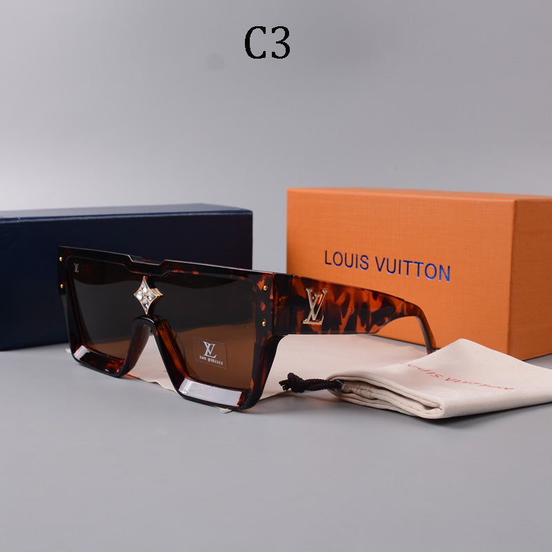 Luxury Large Frame Fashion Sunglasses—82978s-sss