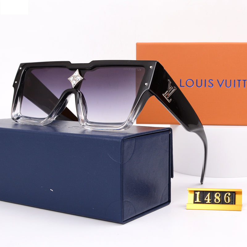 Luxury Large Frame Fashion Sunglasses—82978s-sss