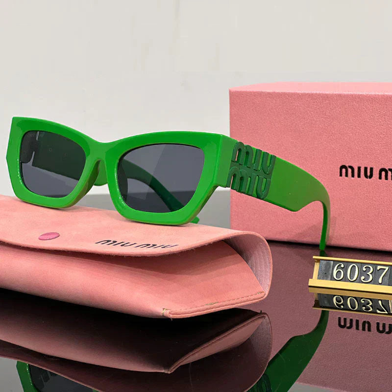 Fashion Square Cat-Eye Sunglasses 6037s-sss