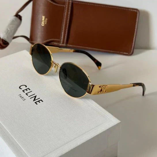Oval-frametone METAL SUNGLASSESs-sss