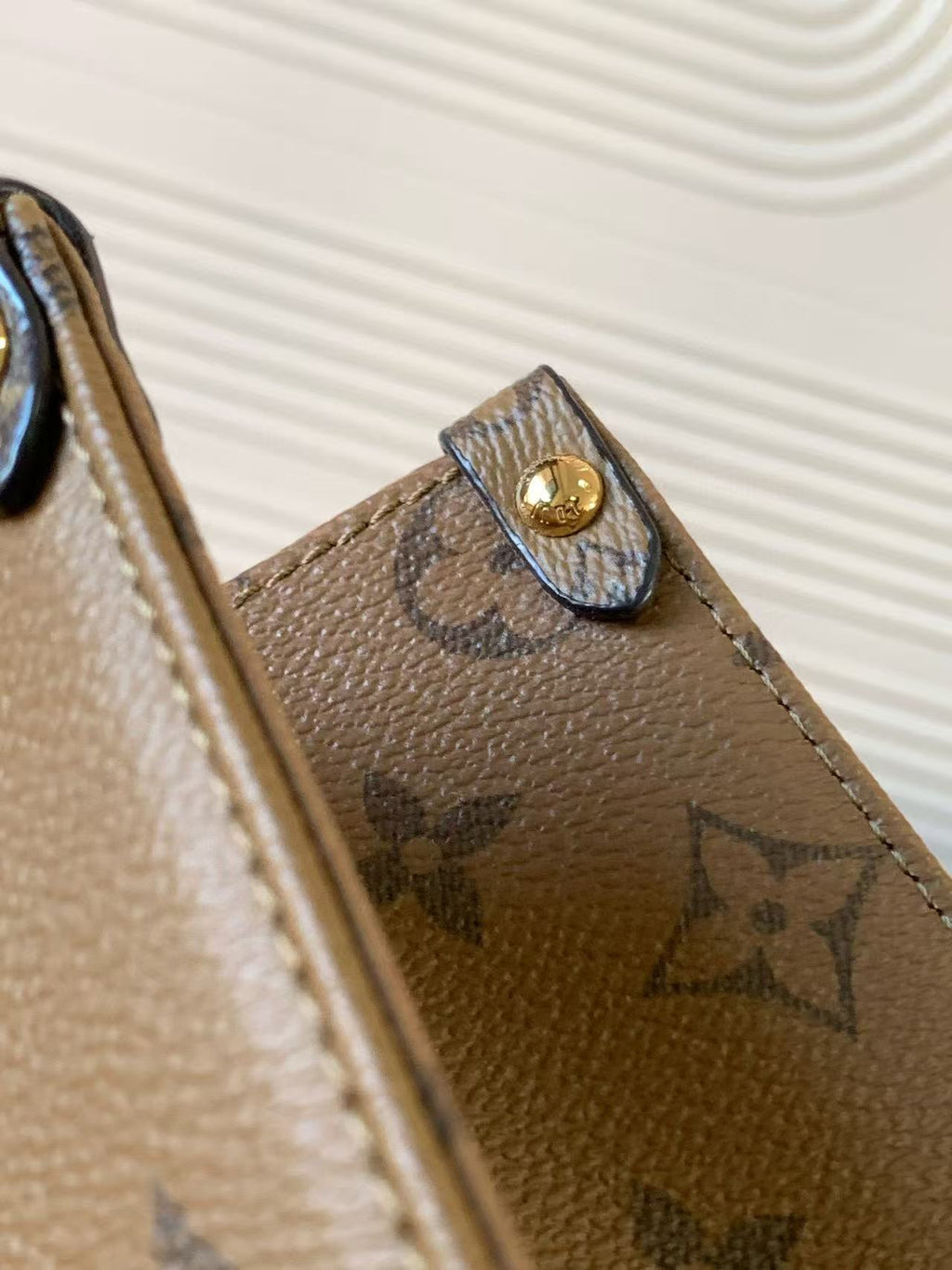 LV OnTheGo PM Brown Monogram and Monogram Reverse Coated Canvas