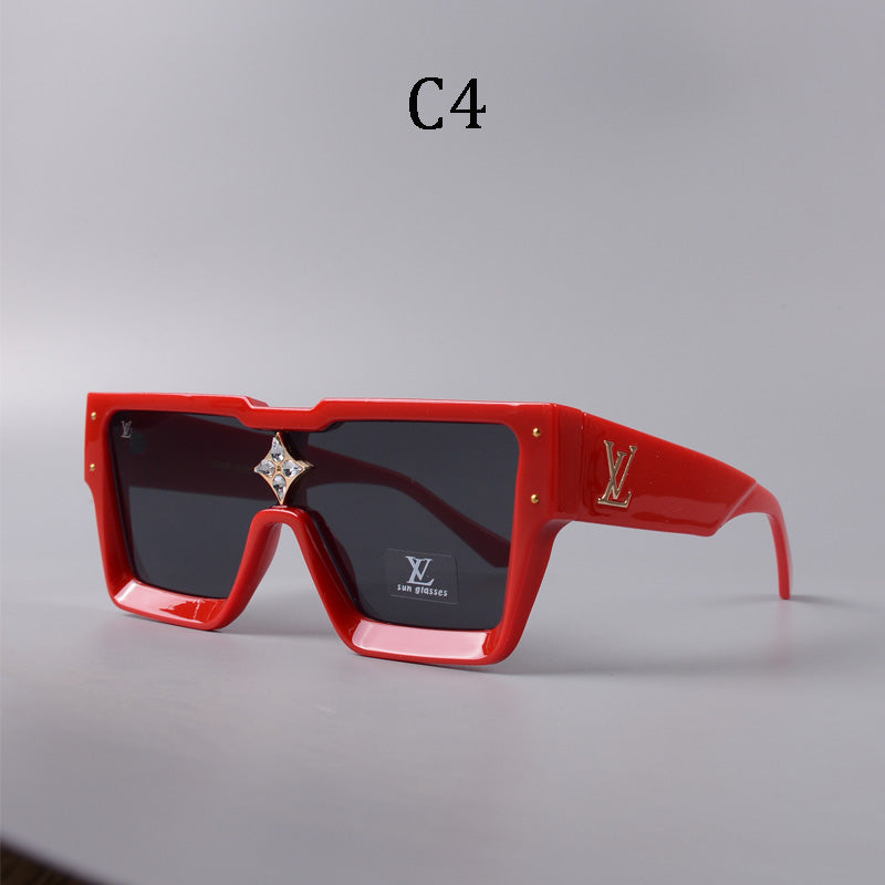 Luxury Large Frame Fashion Sunglasses—82978s-sss