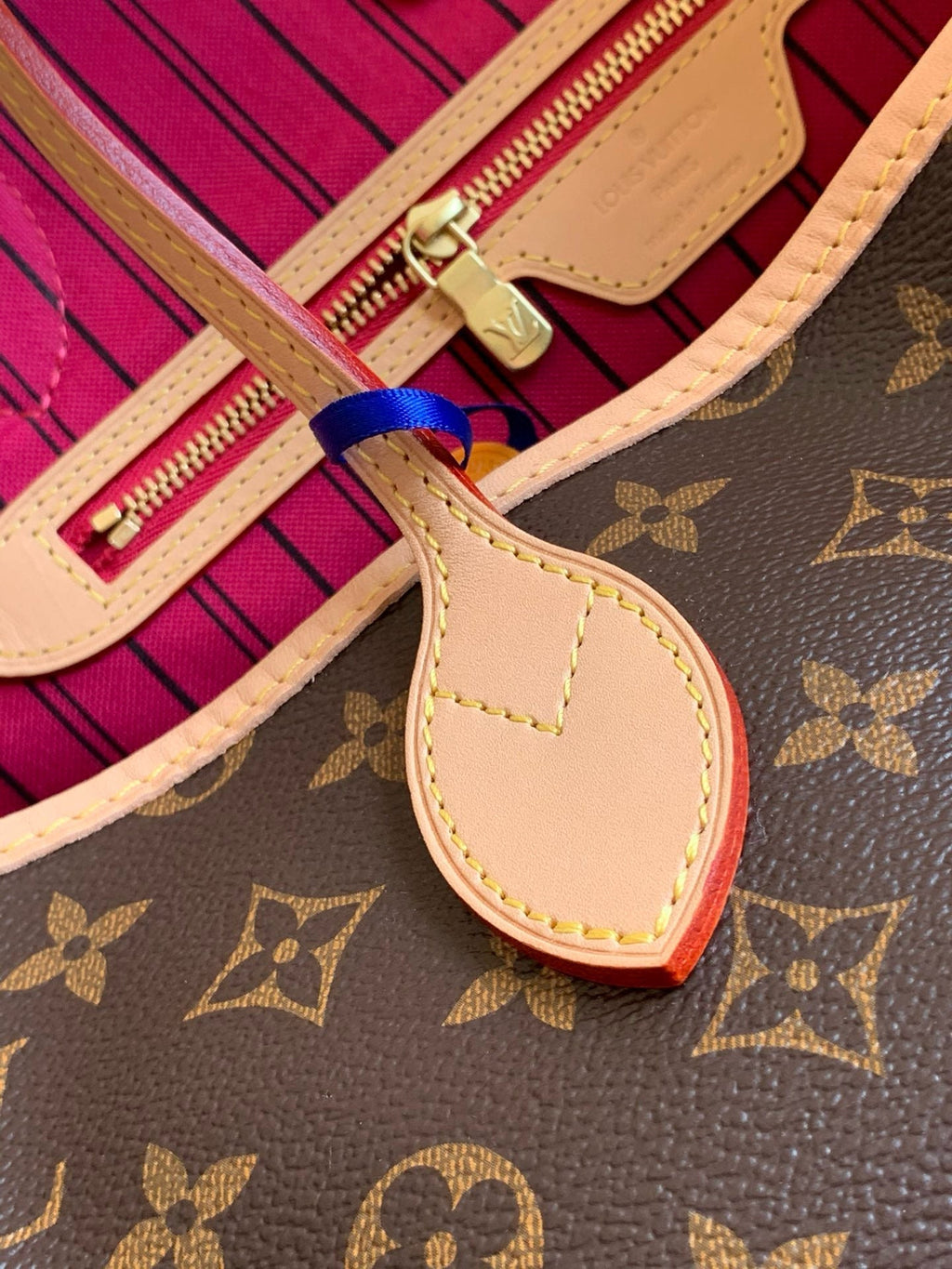 LV Neverfull GM 40cm M41180 Brown Monogram Canvas & Cowhide