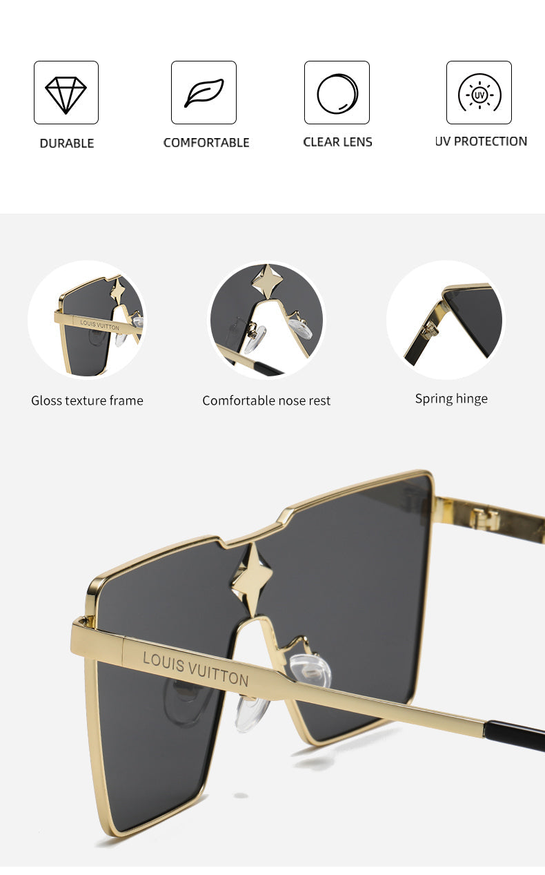 Luxury Large Frame Sunglasses Y-0882s-sss