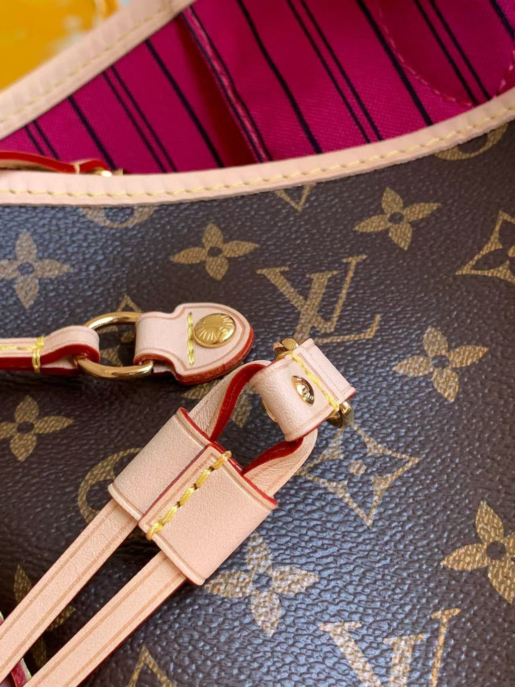LV Neverfull GM 40cm M41180 Brown Monogram Canvas & Cowhide