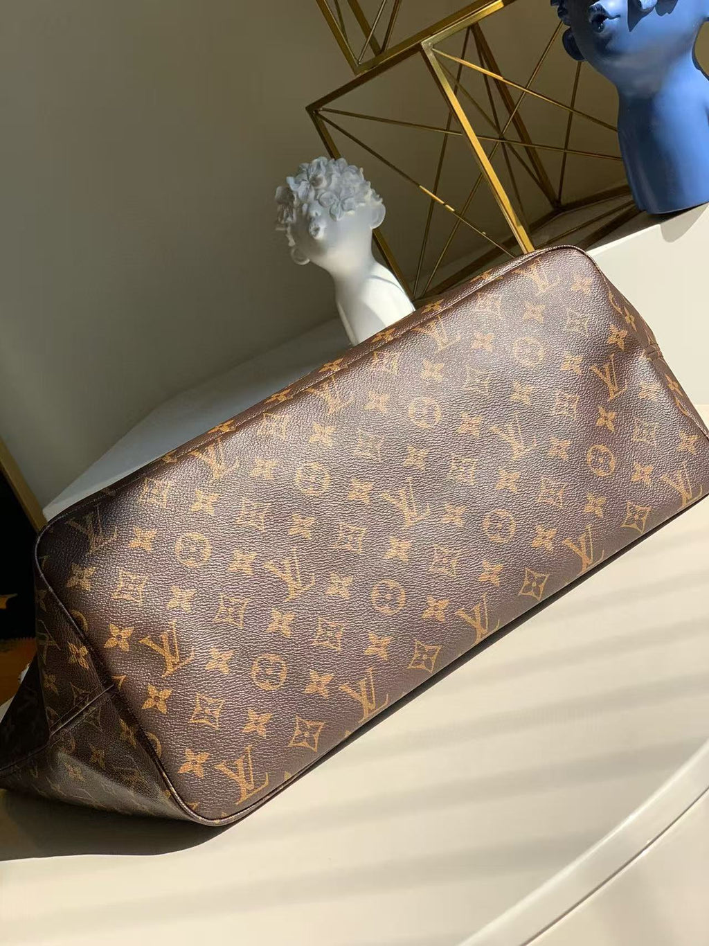 LV Neverfull GM 40cm M41180 Brown Monogram Canvas & Cowhide