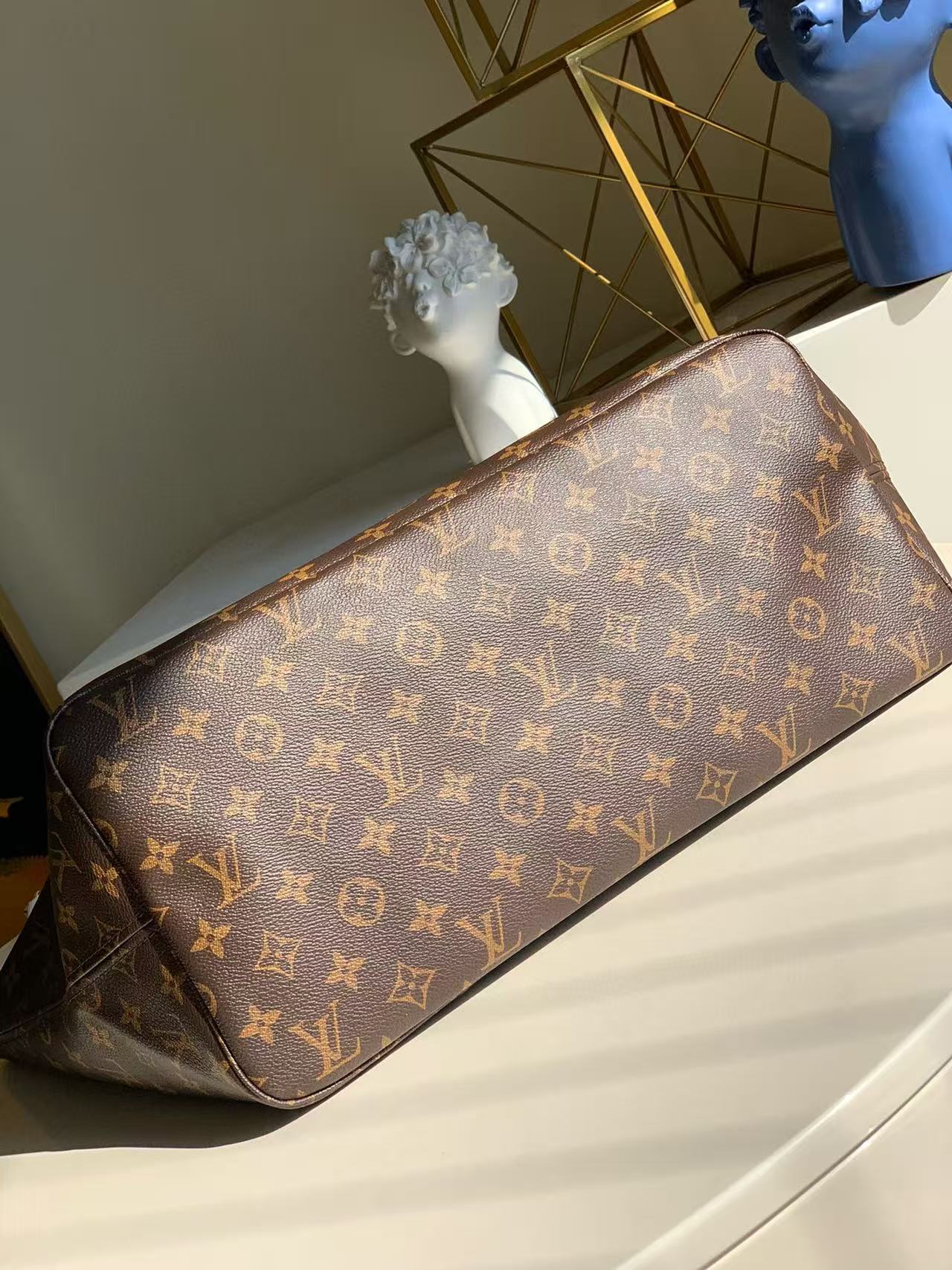 LV Neverfull GM 40cm M41180 Brown Monogram Canvas & Cowhide