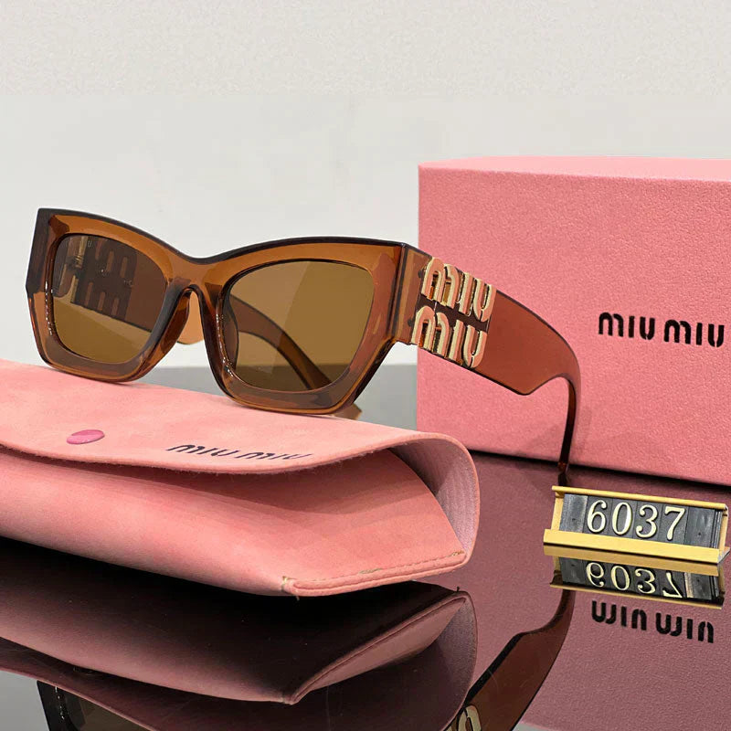 Fashion Square Cat-Eye Sunglasses 6037s-sss
