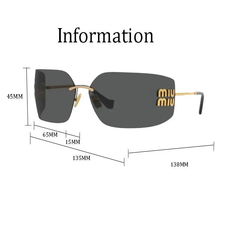 Fashionable frameless sunglassess-sss