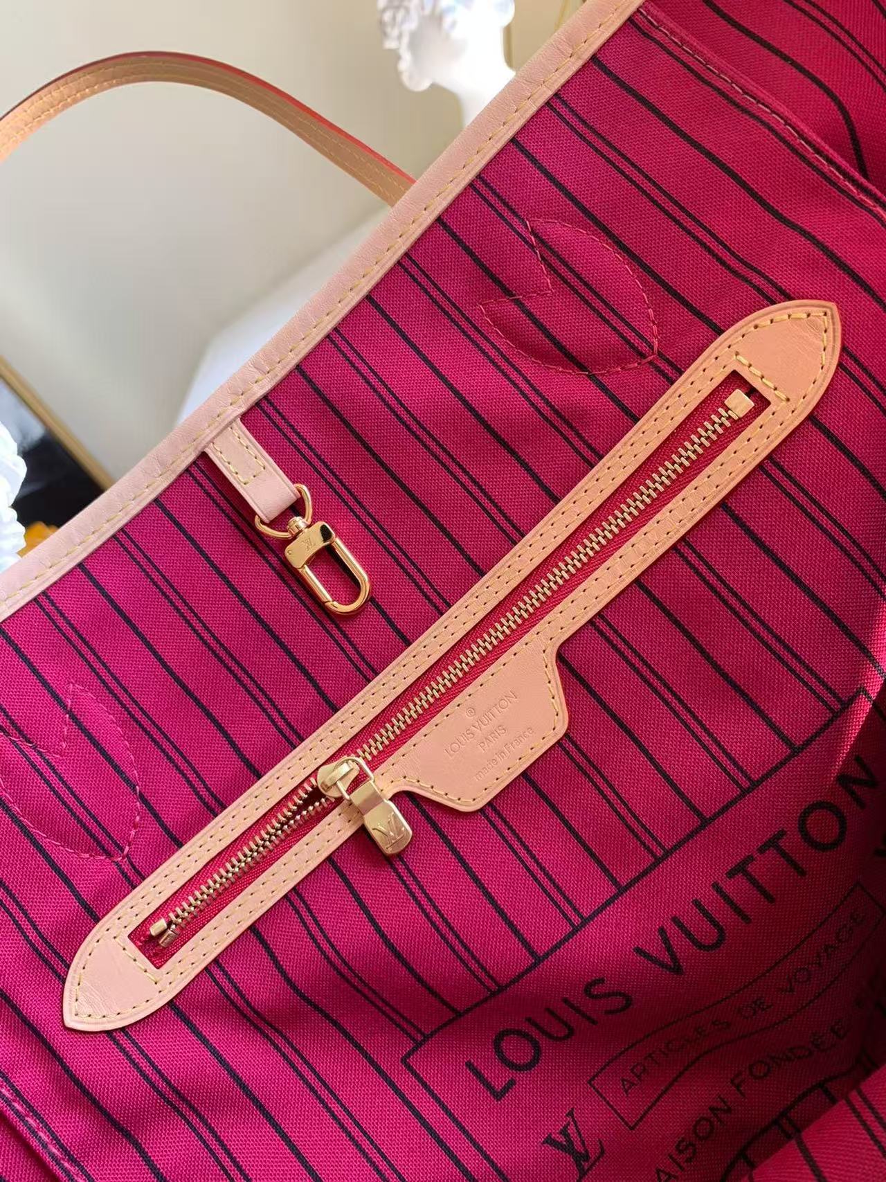 LV Neverfull GM 40cm M41180 Brown Monogram Canvas & Cowhide