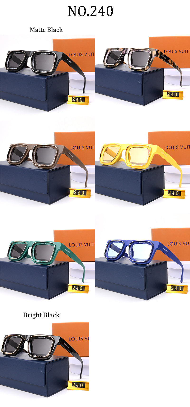Fashion hot 7 color sunglasses 240s-sss