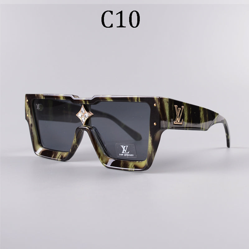 Luxury Large Frame Fashion Sunglasses—82978s-sss