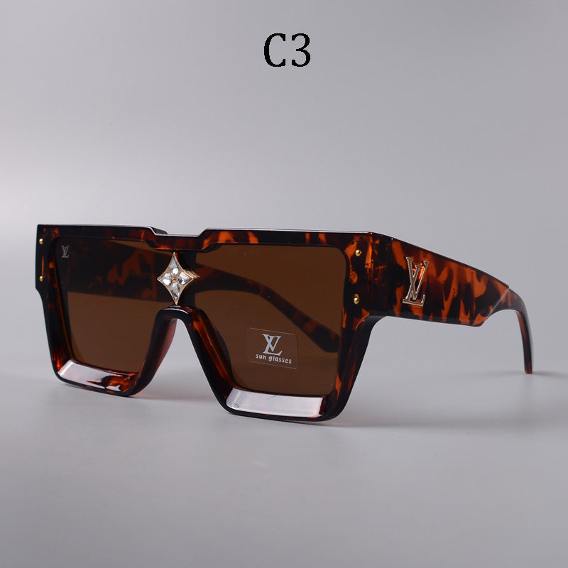 Luxury Large Frame Fashion Sunglasses—82978s-sss