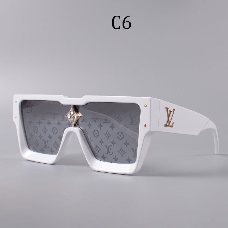 Luxury Large Frame Fashion Sunglasses—82978s-sss