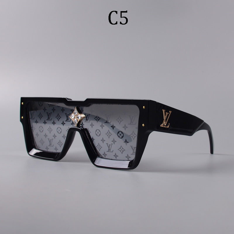 Luxury Large Frame Fashion Sunglasses—82978s-sss