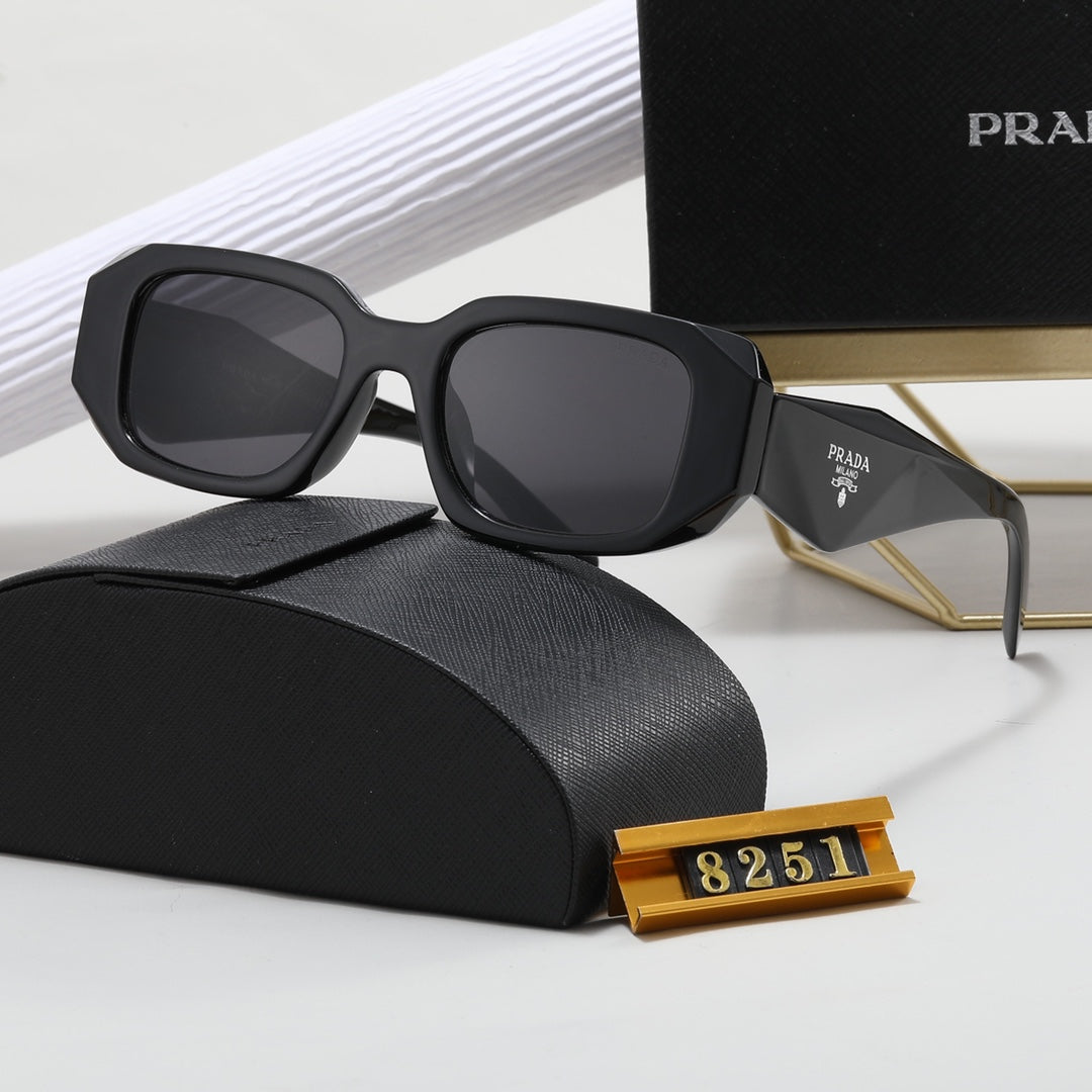 Polygonal Retro Unisex Sunglasses 8251s-sss