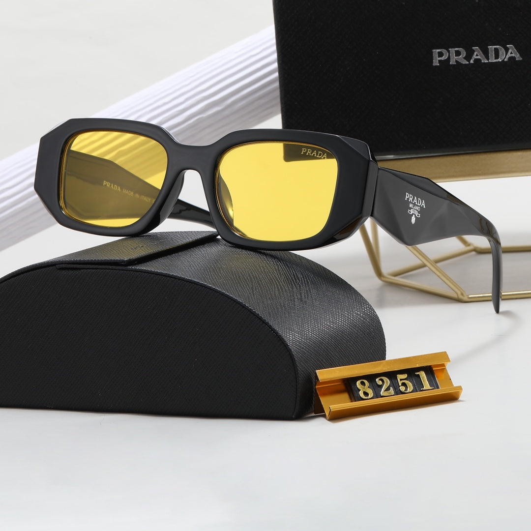 Polygonal Retro Unisex Sunglasses 8251s-sss
