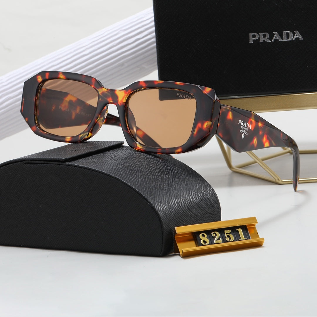 Polygonal Retro Unisex Sunglasses 8251s-sss