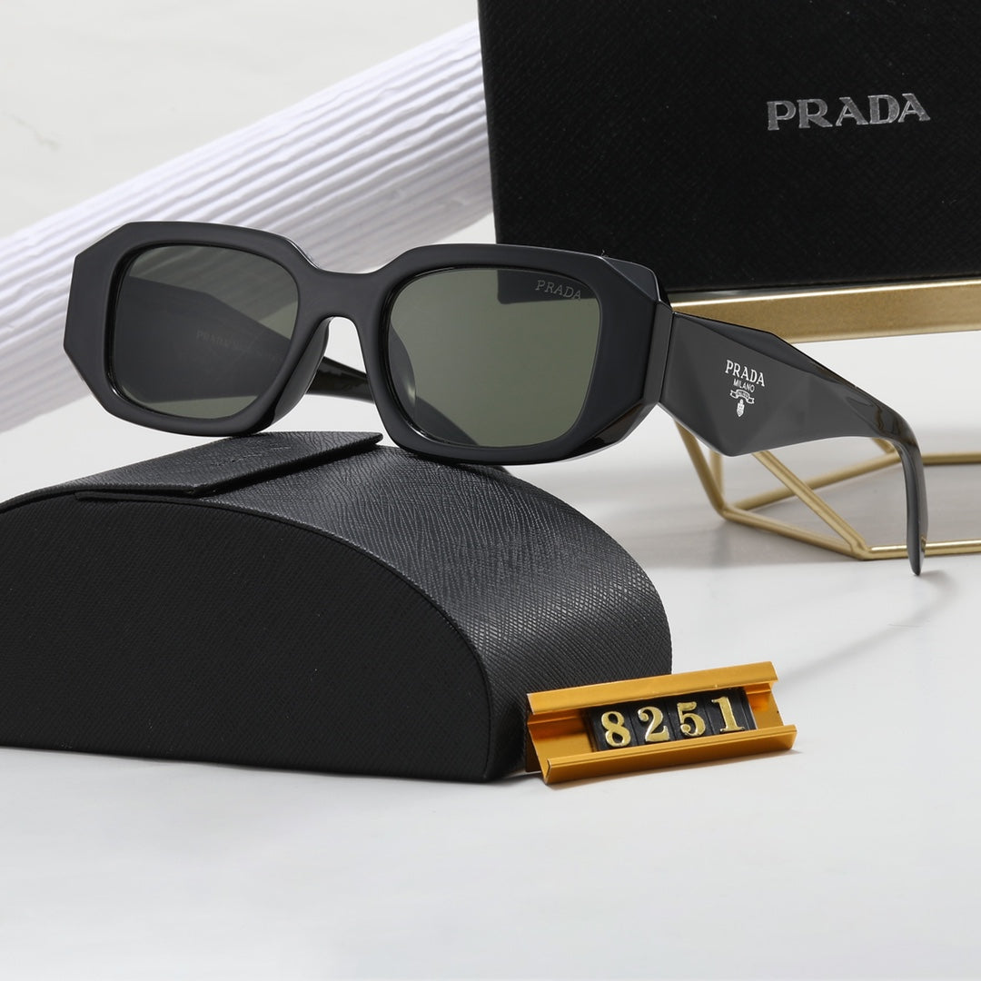 Polygonal Retro Unisex Sunglasses 8251s-sss