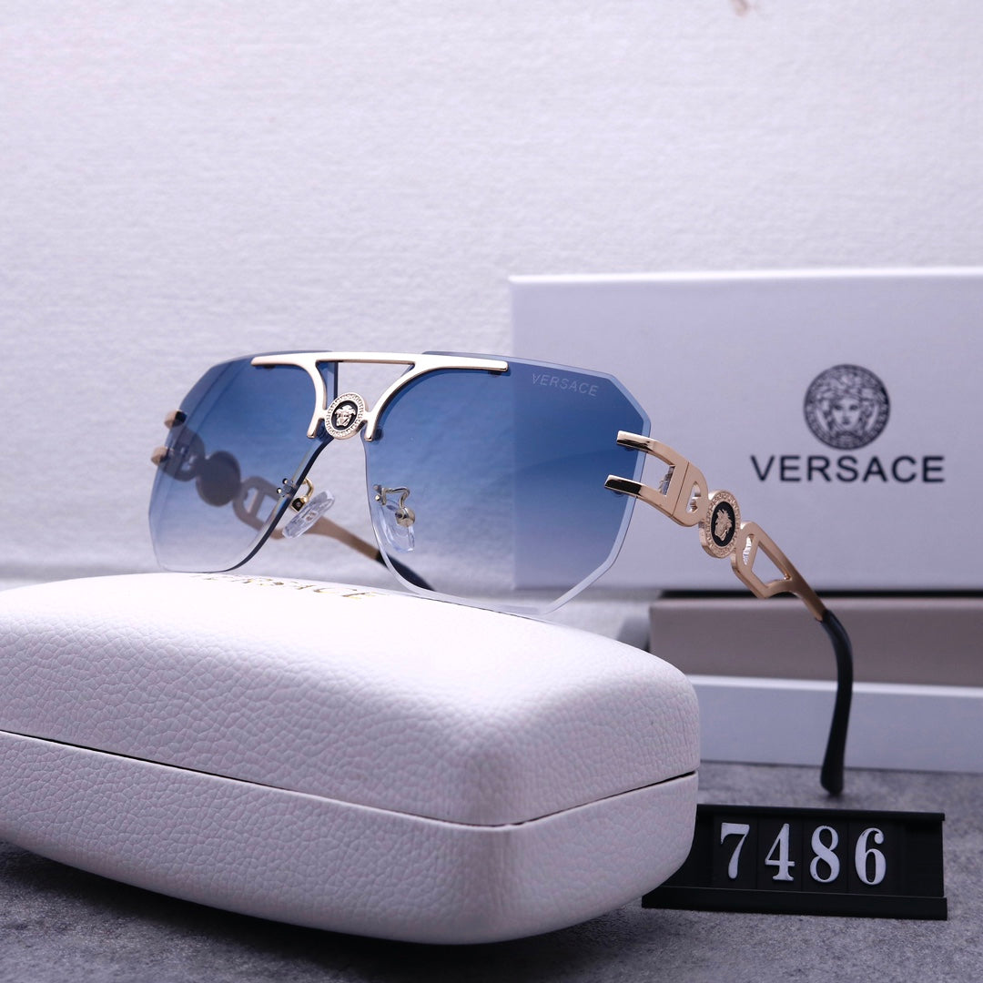 Stylish Medusa Rimless Sunglasses 7486s-sss