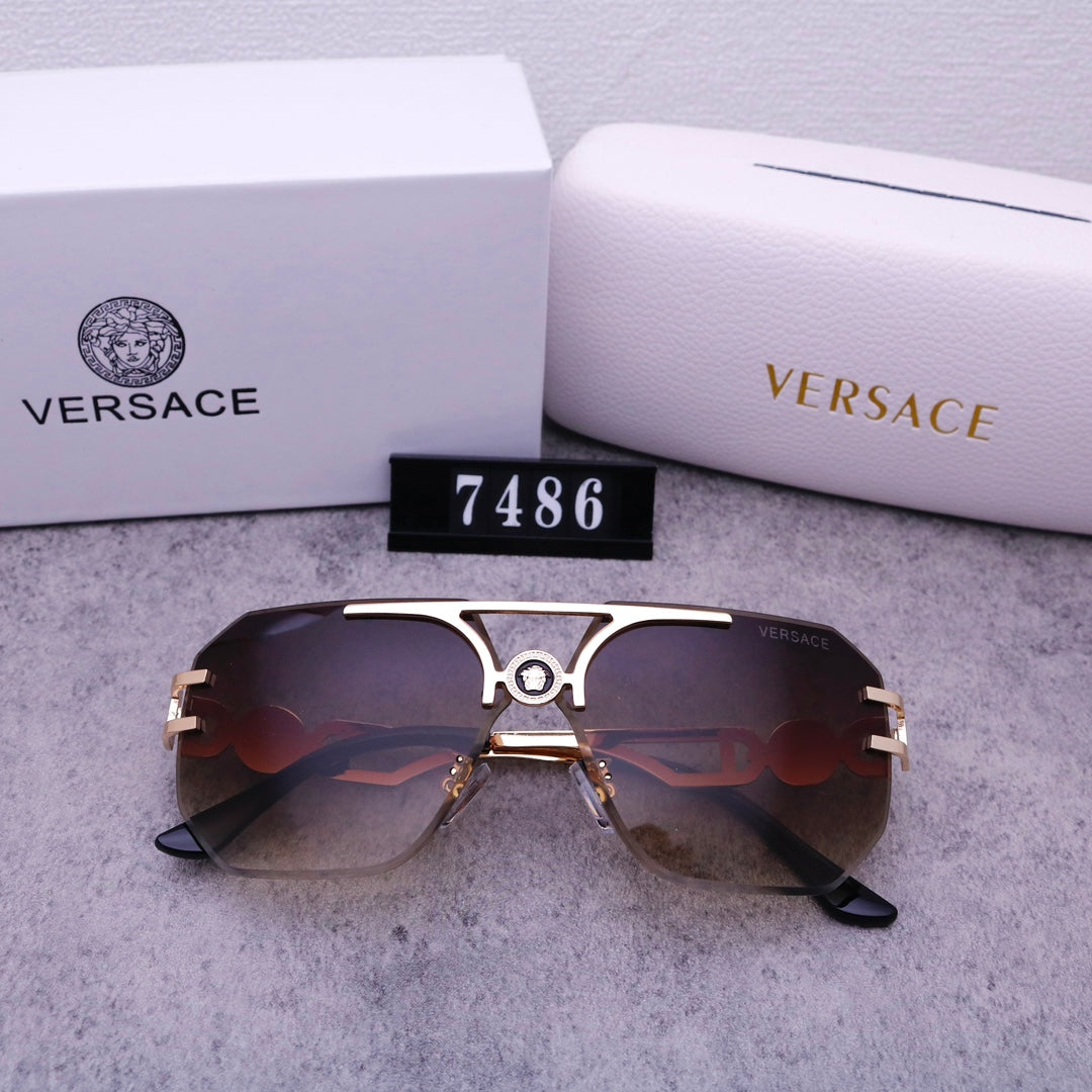 Stylish Medusa Rimless Sunglasses 7486s-sss