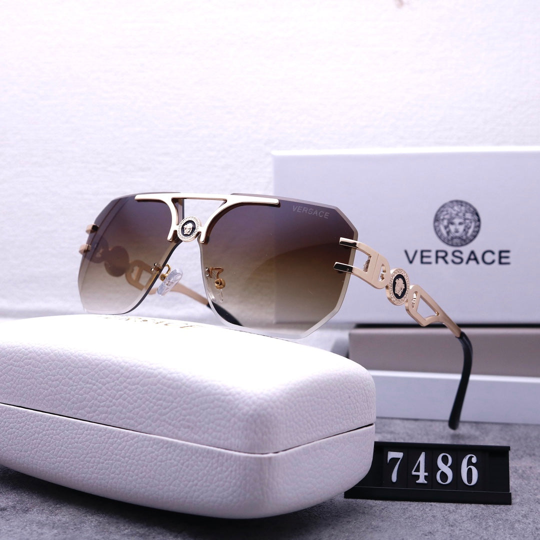 Stylish Medusa Rimless Sunglasses 7486s-sss