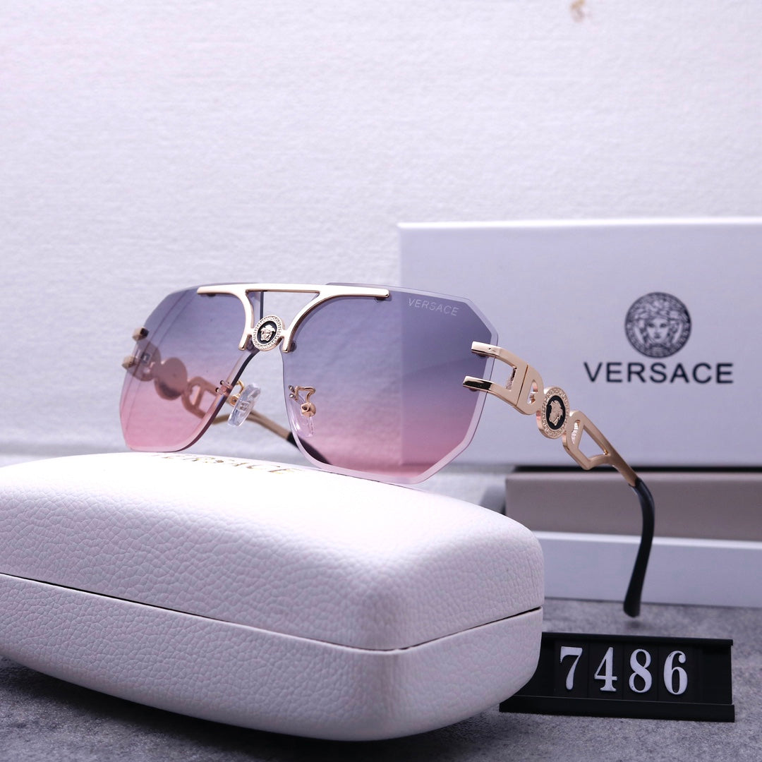 Stylish Medusa Rimless Sunglasses 7486s-sss