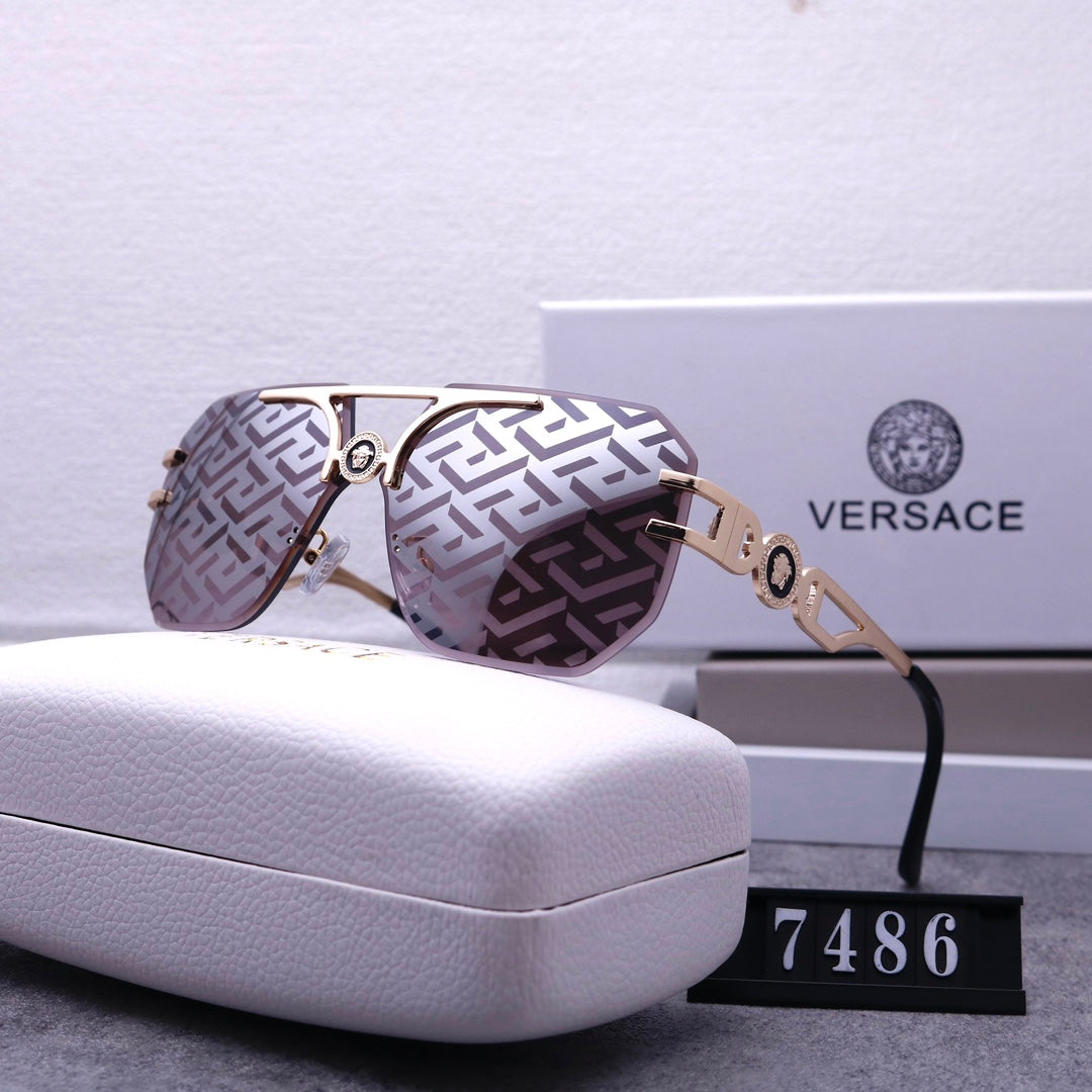 Stylish Medusa Rimless Sunglasses 7486s-sss