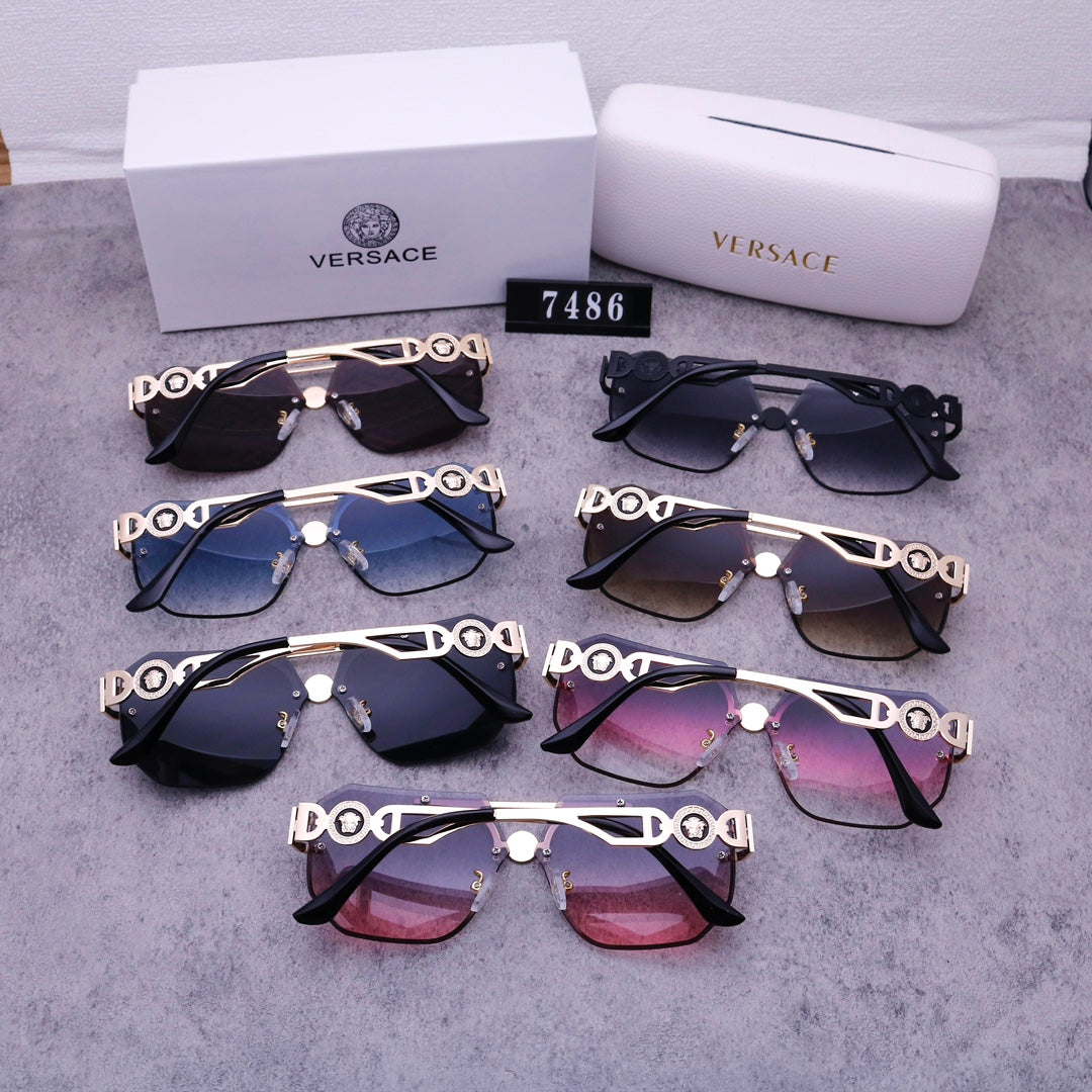 Stylish Medusa Rimless Sunglasses 7486s-sss