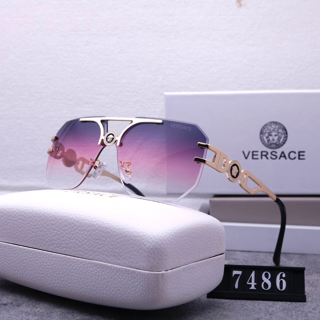 Stylish Medusa Rimless Sunglasses 7486s-sss