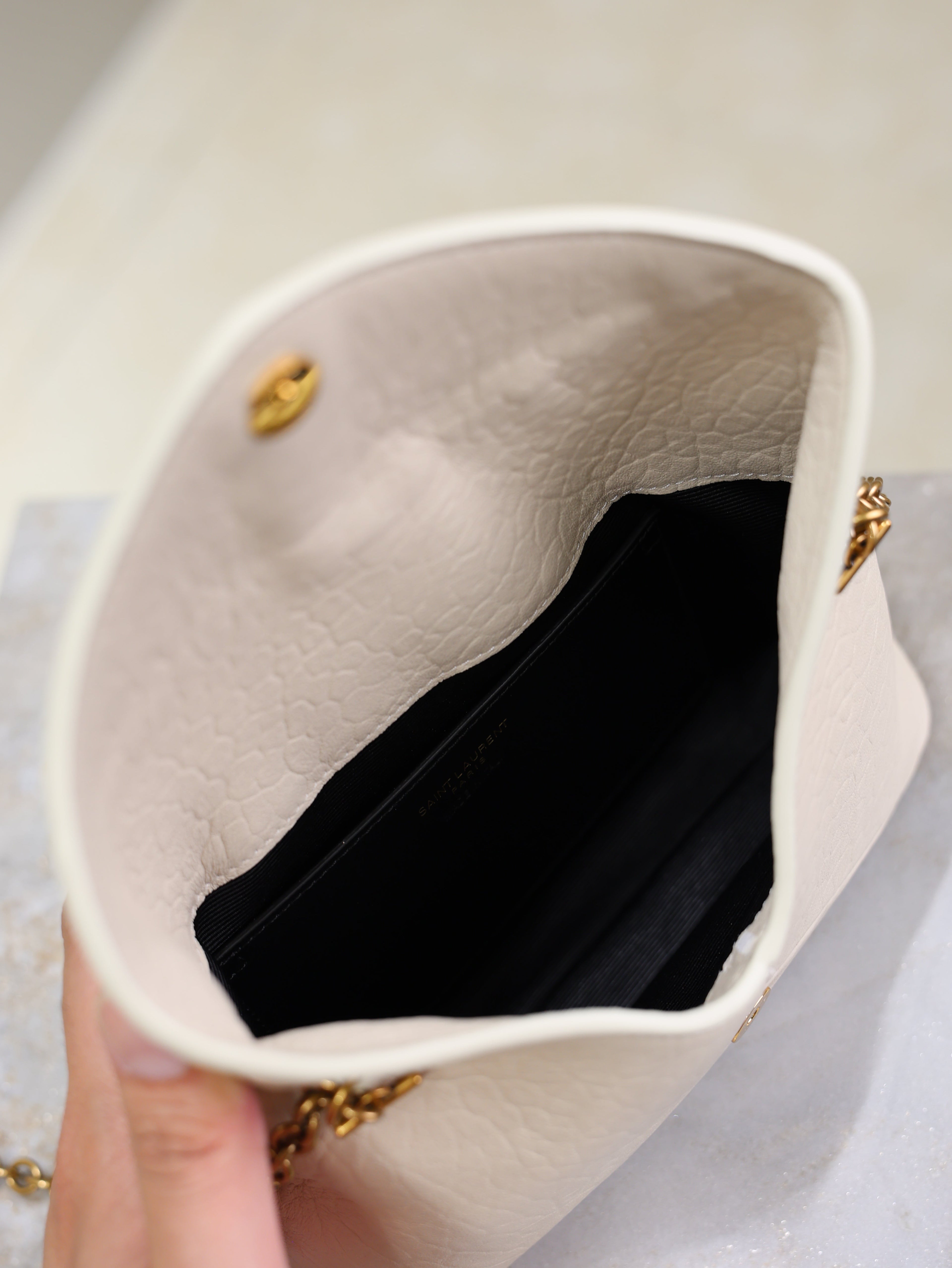 Prada Calypso Bag 19cm White Elephant Leather