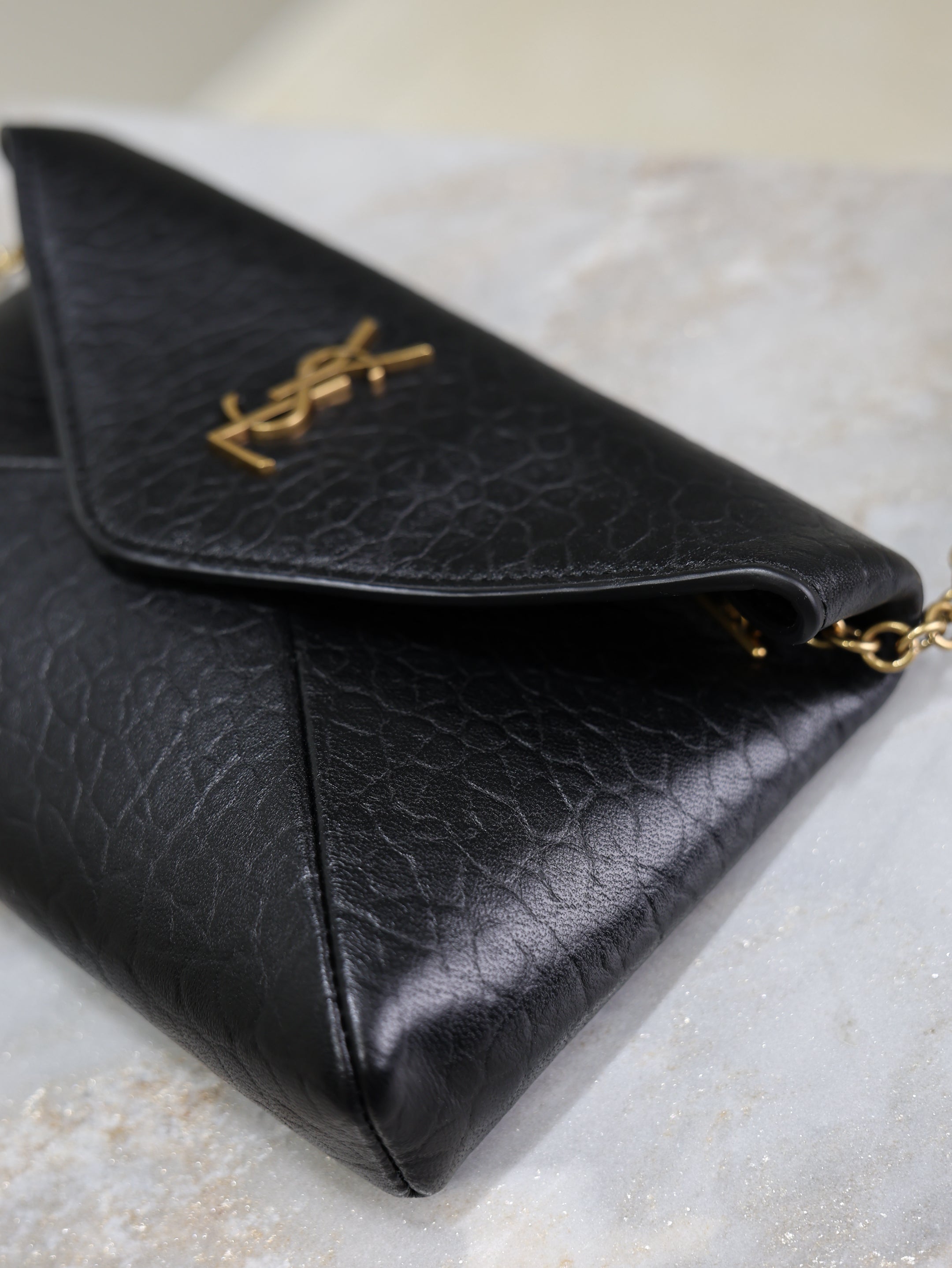 Prada Calypso Bag 19cm Black Elephant Leather